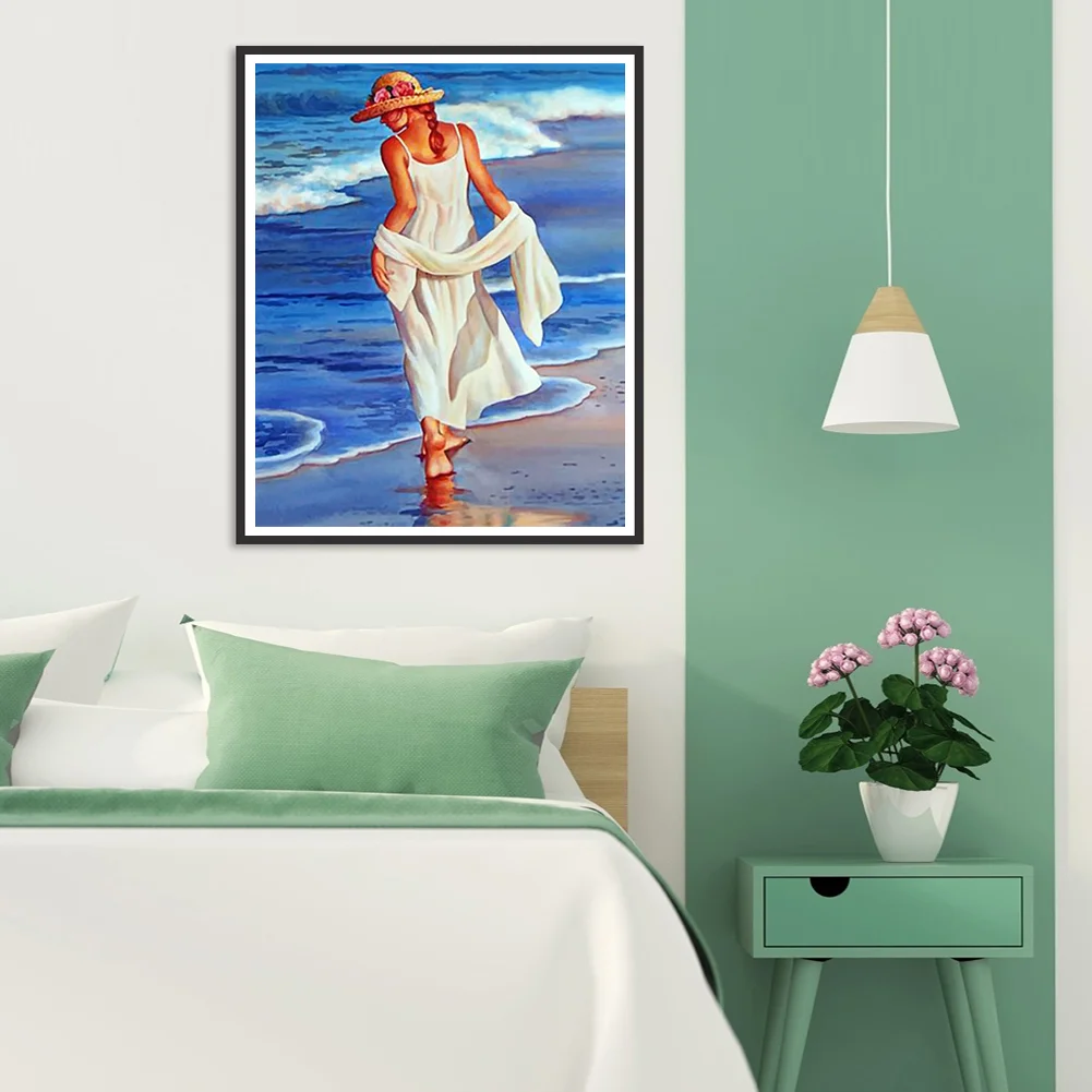 DIY Paint By Number 40*50cm - Beach Woman