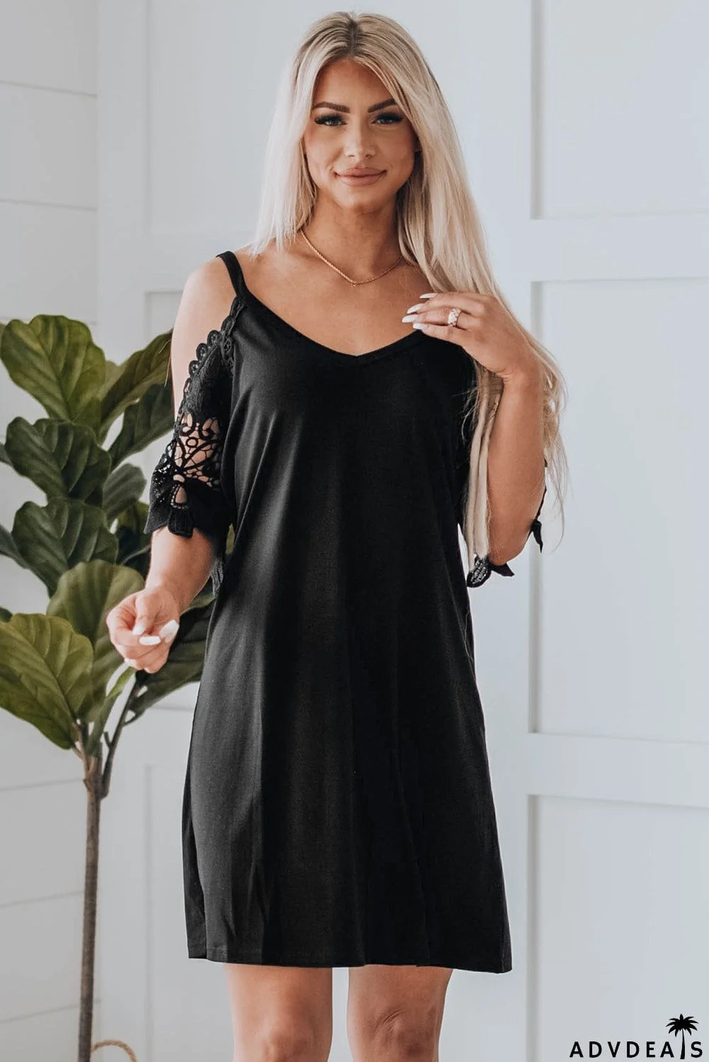 Cold Shoulder Mini Dress