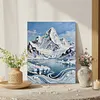 Berge DIY-Perlenmalsets mit Rahmen 30x40 cm Perlengem&auml;lde Bildkunst Basteln f&uuml;r Erwachsene Anf&auml;nger Geschenk Hausdekoration an der Wand