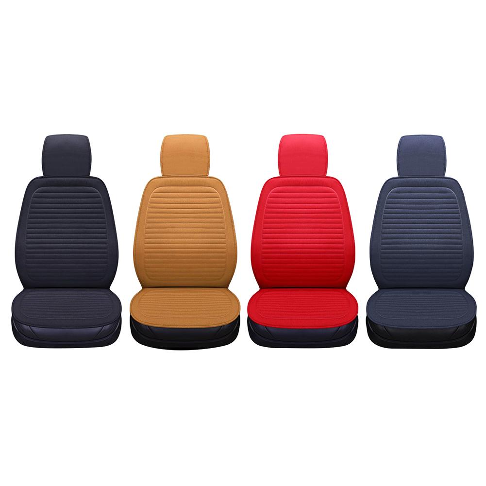 

Universal Breathable Car Seat Cushions Linen Fabric Non-slide Seats Cover, Black, 501 Original