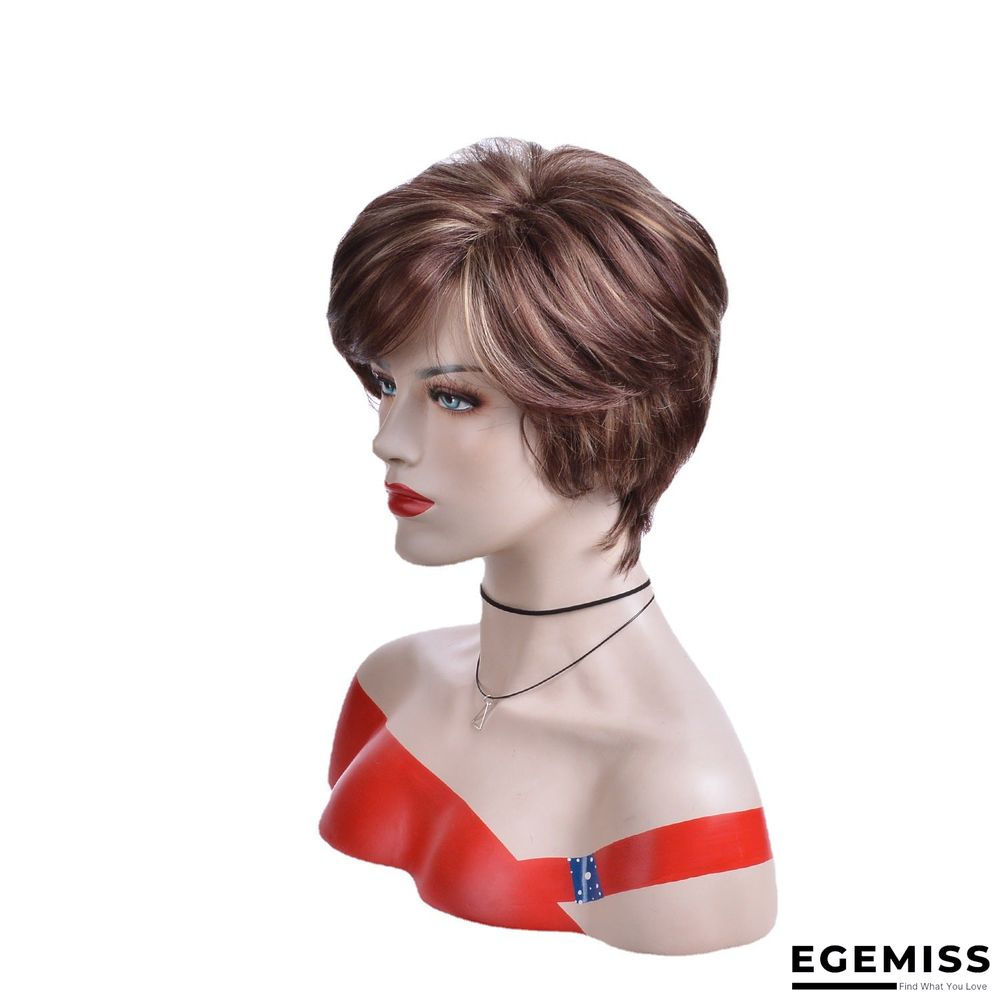 European and American Short Straight Wig Headgear | EGEMISS