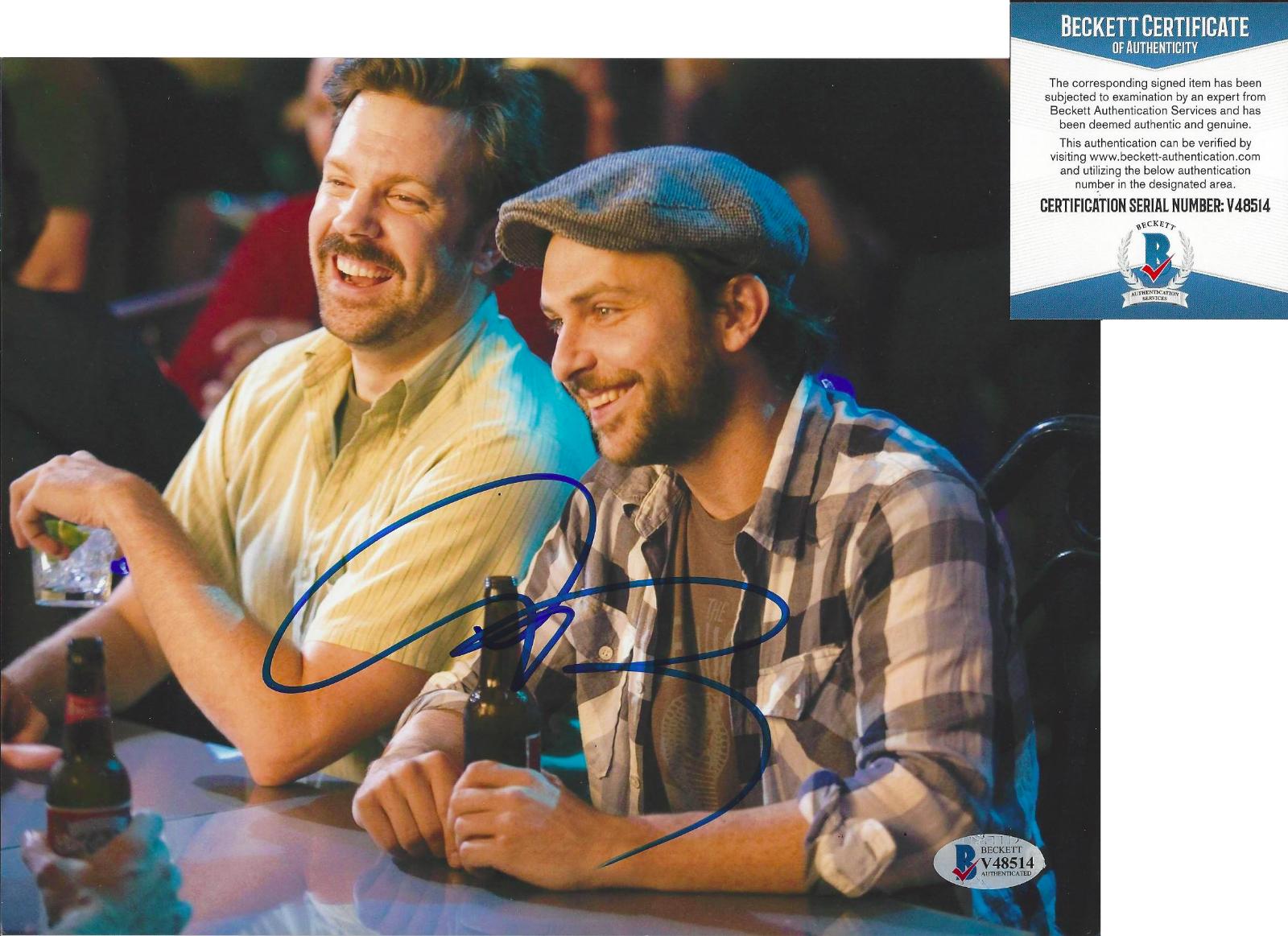 CHARLIE DAY SIGNED 'HORRIBLE BOSSES' 8x10 MOVIE Photo Poster painting ACTOR BECKETT COA BAS