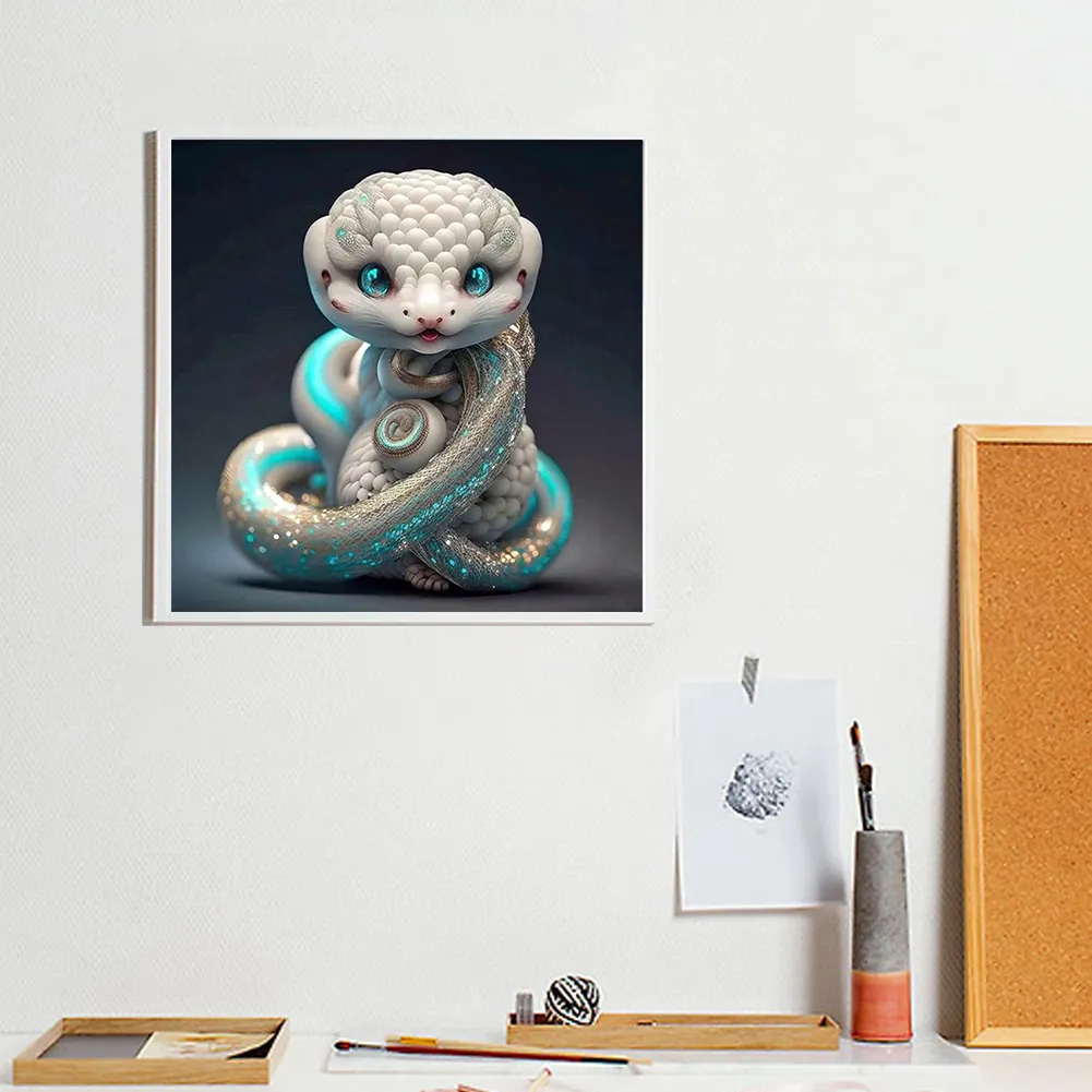 Diamond Painting - Full Round Drill - Snake(Canvas|30*30cm)