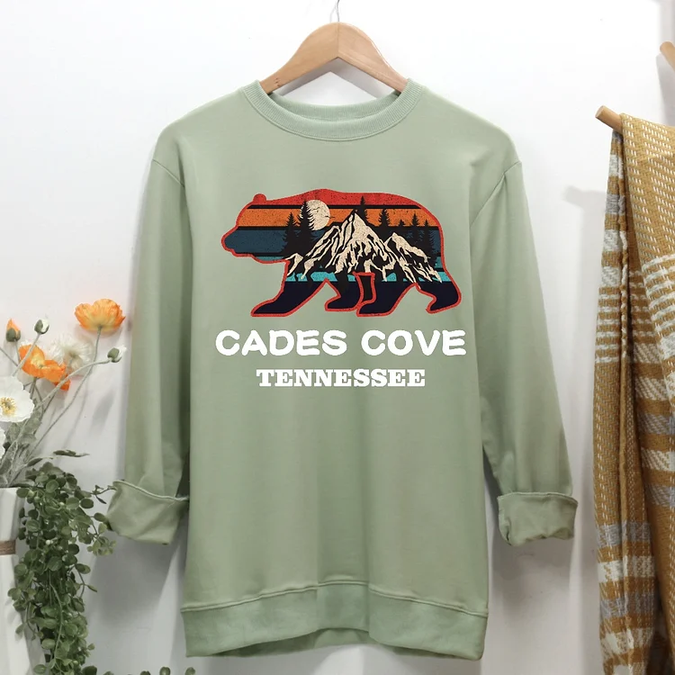 Cades cove tennessee hiking Women Casual Sweatshirt-Annaletters