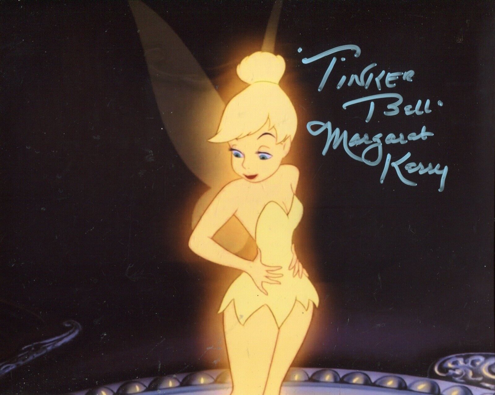 Margaret Kerry as Tinker Bell signed Peter pan 8x10 movie Photo Poster painting - IMAGE No6