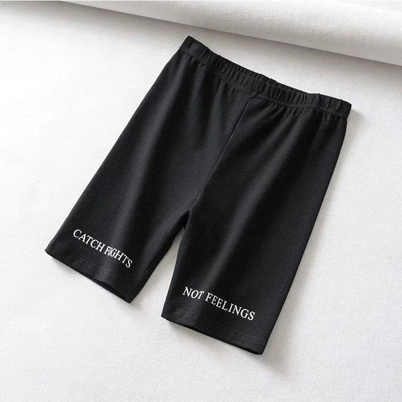 women cotton Shorts High Waist sexy biker casual sexy cotton black Athleisure Cycling clothes pantalones clothing  fitness
