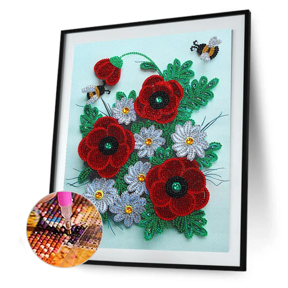 Diamond Painting - Special Shaped Drill - Flower(30*40cm)