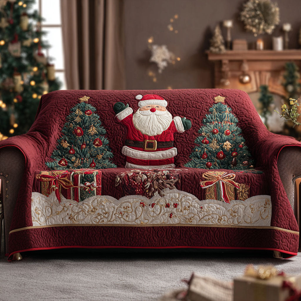 Santa Joy Quilted Sofa Cover NCU0TV789 everthome