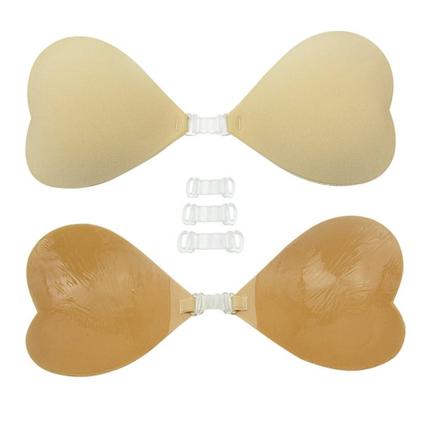 Nude Push-up Invisible Bra Buckle Strapless Adhesive Bra