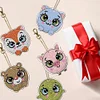 >SALE<5pcs Diamond Art Keychains Handmade DIY Christmas Decoration Gift (q005)