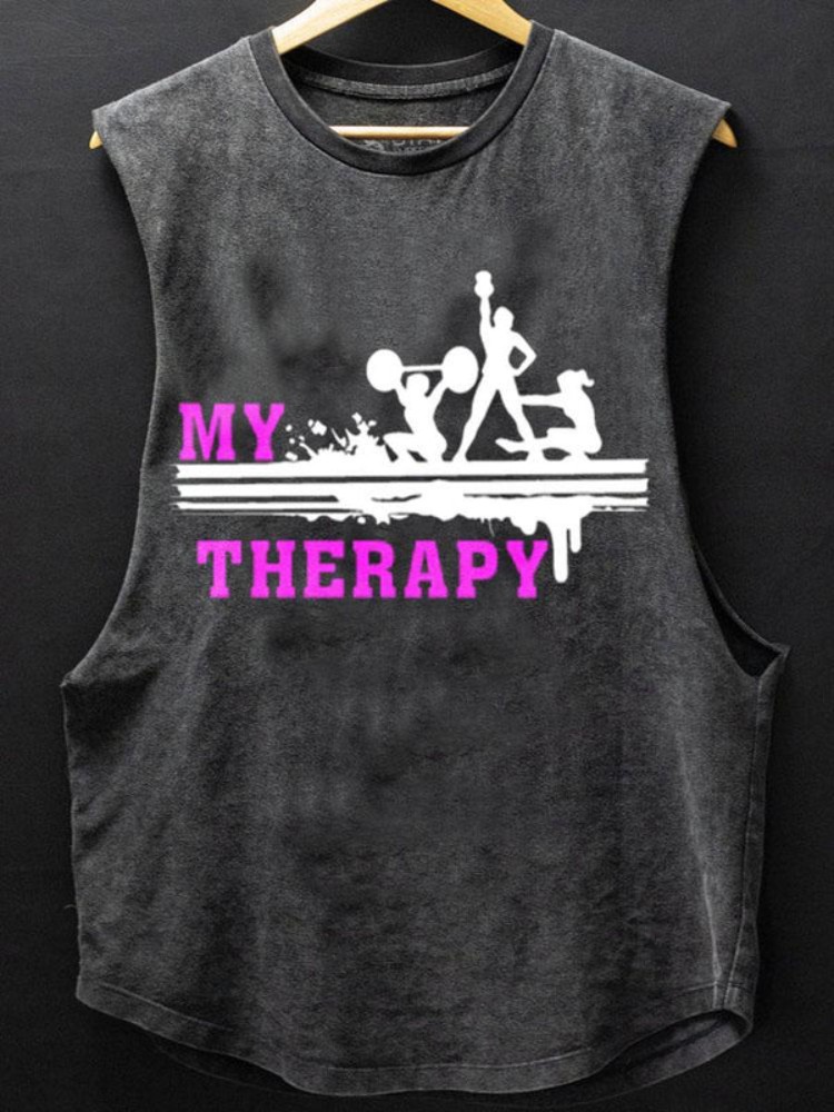My Therapy Scoop Bottom Cotton Tank / Rvogue / Rvogue