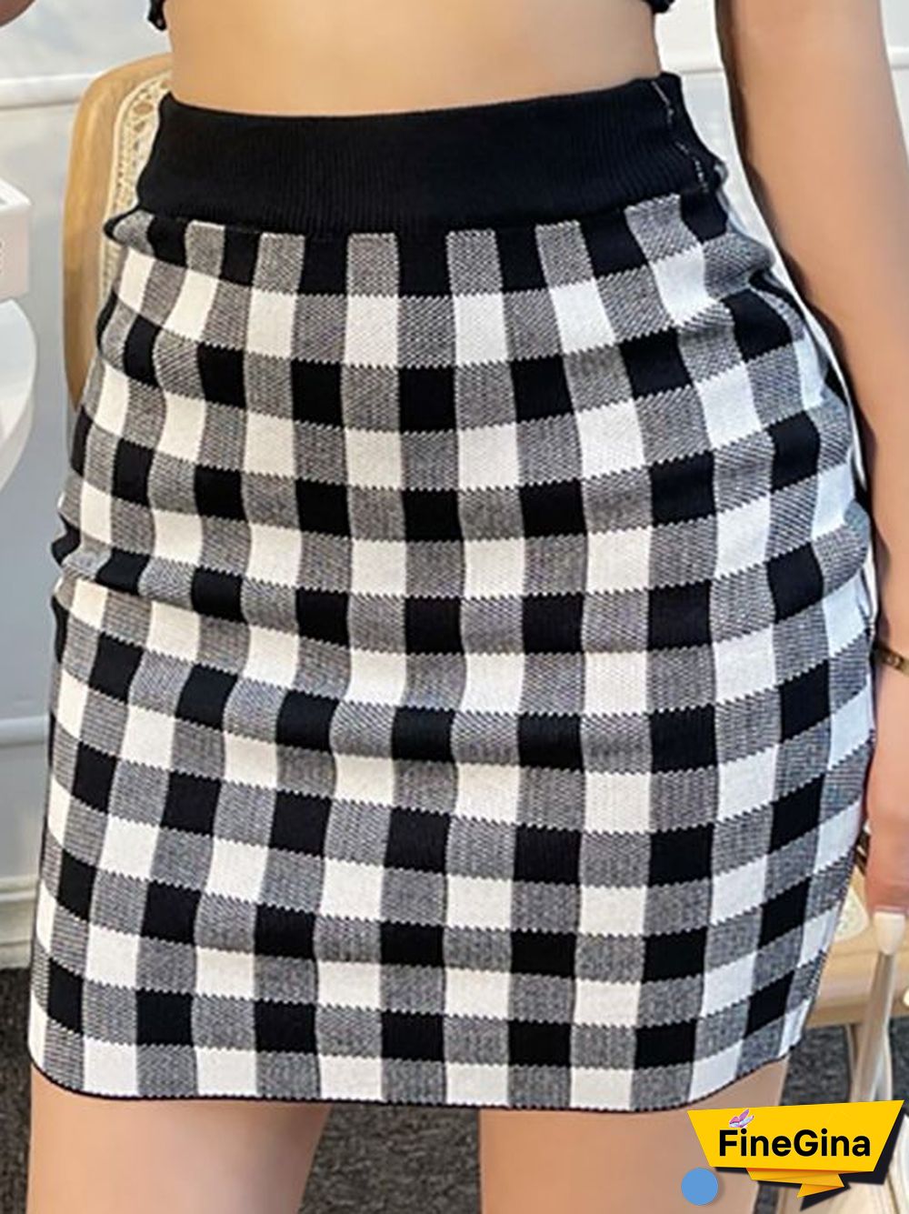 Heliar Women Plaid Crop Top And Mini Skirts Outfits Cute Skirt Sets For Women Tank Tops Two Piece Sets Beach Women Summer