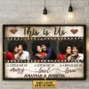 Personalized Photo/Name: Couple This Is Us Vintage Metal Sign//Wooden Signs