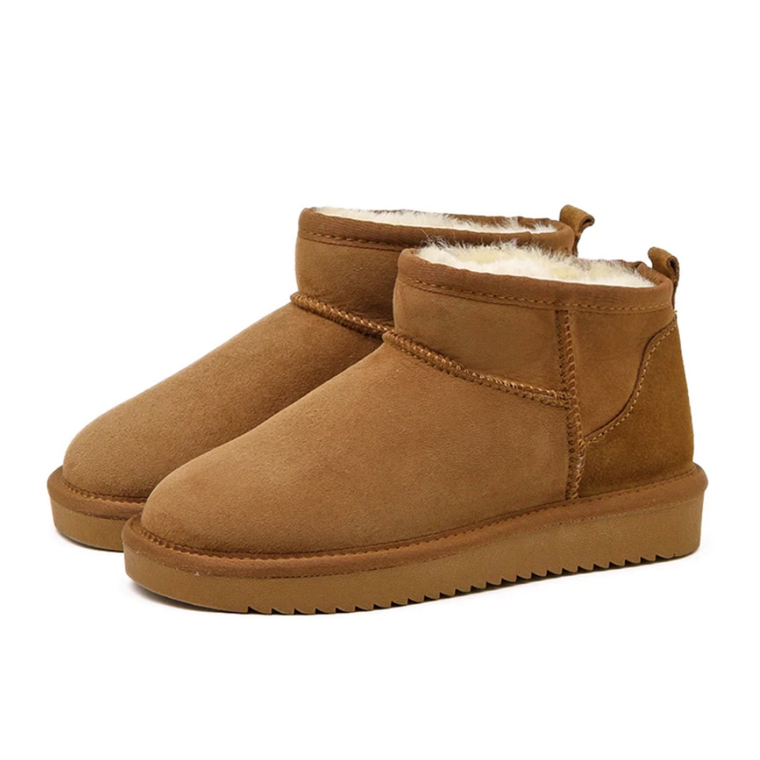 Ladies Thickened Short Barrel Mini Snow Boots