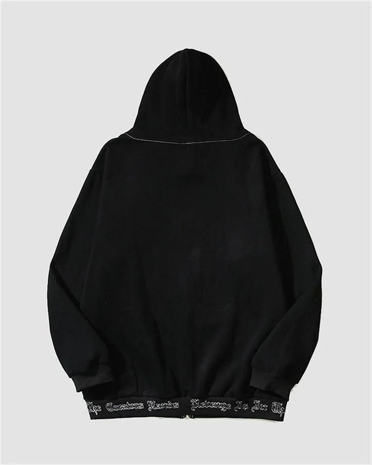 Revenge Letter Zip Hoodie