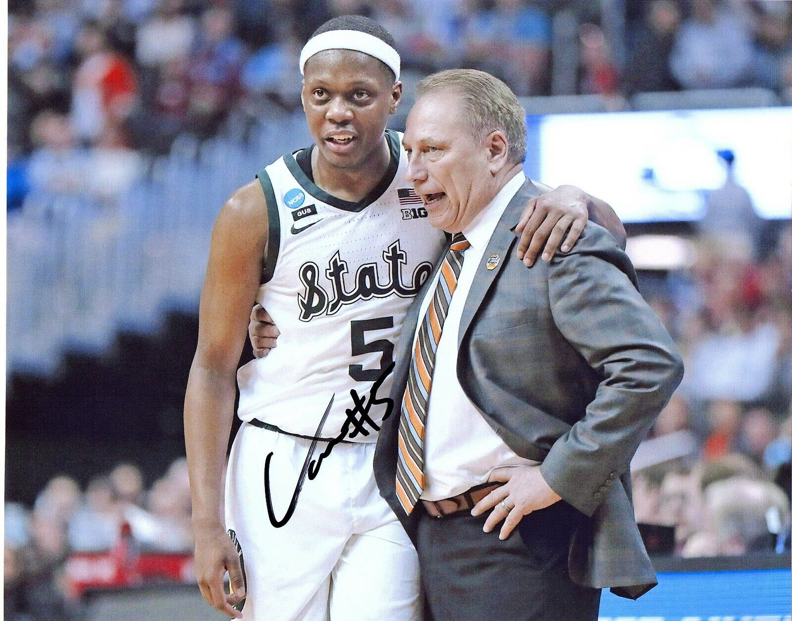 Cassius Winston Michigan State Spartans autographed signed 8x10 Photo Poster painting with IZZO
