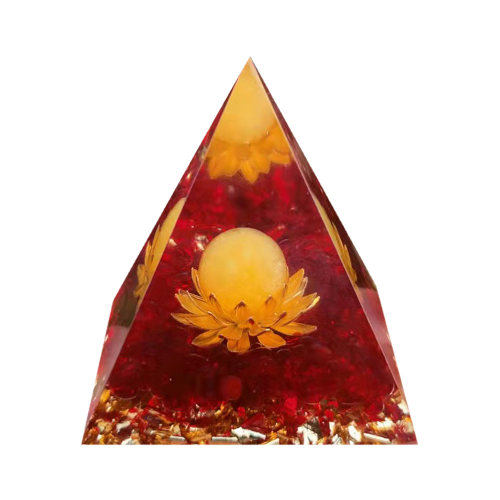 

5cm Natural Orgonite Pyramid Chakra, 501 Original