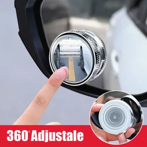2Pcs 360 Degree Suction Cup Rotating Car Parts Rearview Mirror Blind Spot Mirror (For: Bugatti) Parts