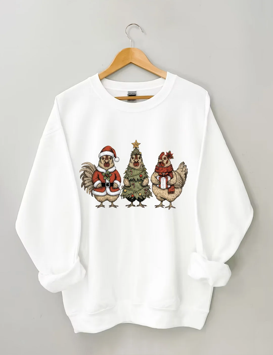 Christmas Chickens Sweatshirt