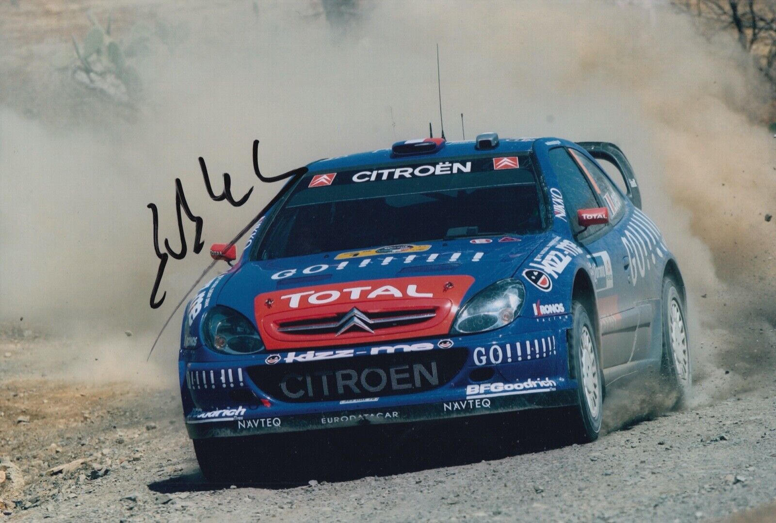 Sebastien Loeb Hand Signed 12x8 Photo Poster painting Rally Autograph Citroen