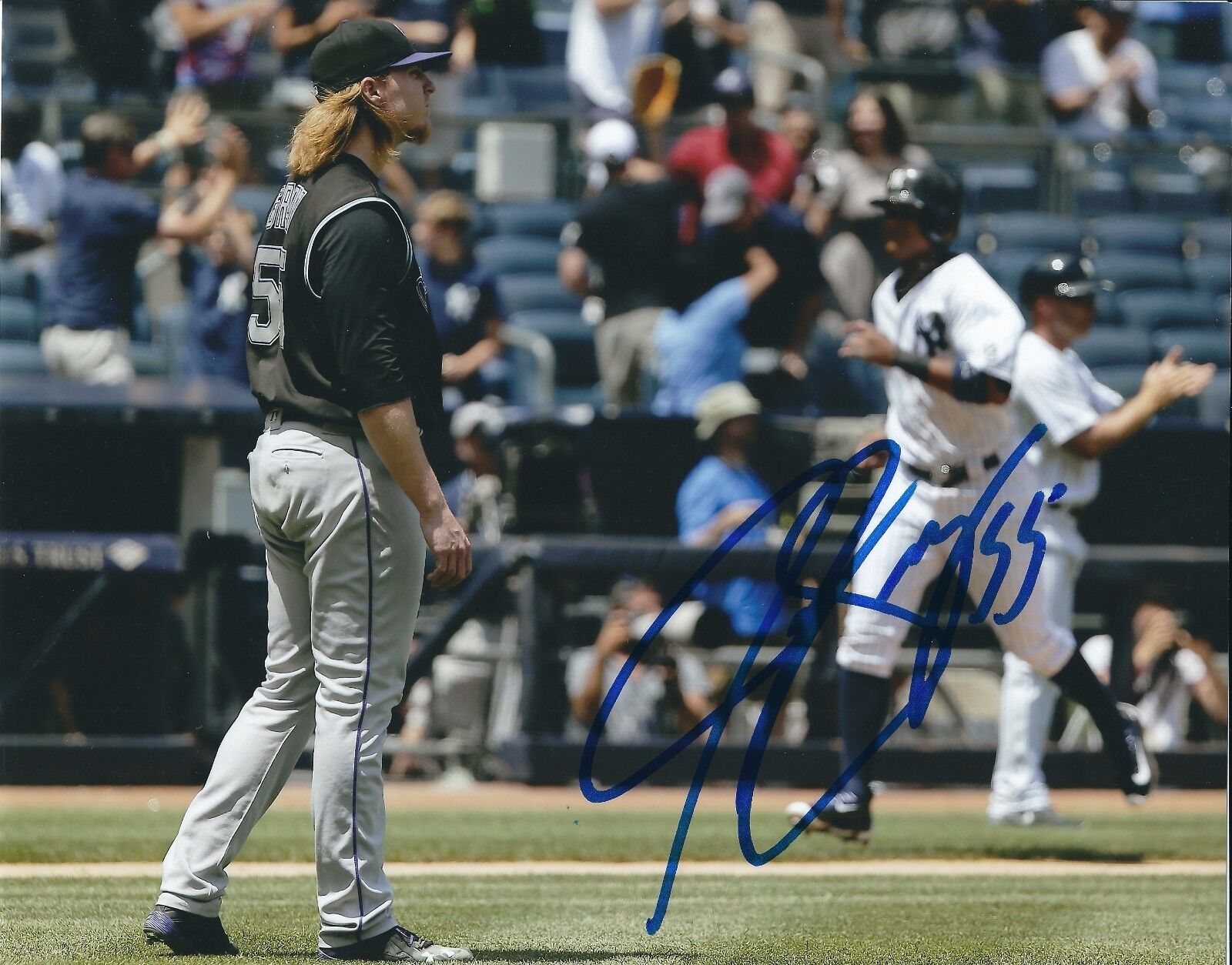 Signed 8x10 JON GRAY Colorado Rockies Autographed Photo Poster painting - COA