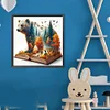 Diamond Painting-DIY Full Round Drill Autumn Bear(40*40 CM)