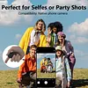 Wireless Camera Remote Control with Zoom for iPhone & Android BT Camera Remote Shutter Smartphone BT Clicker for Photo & Video