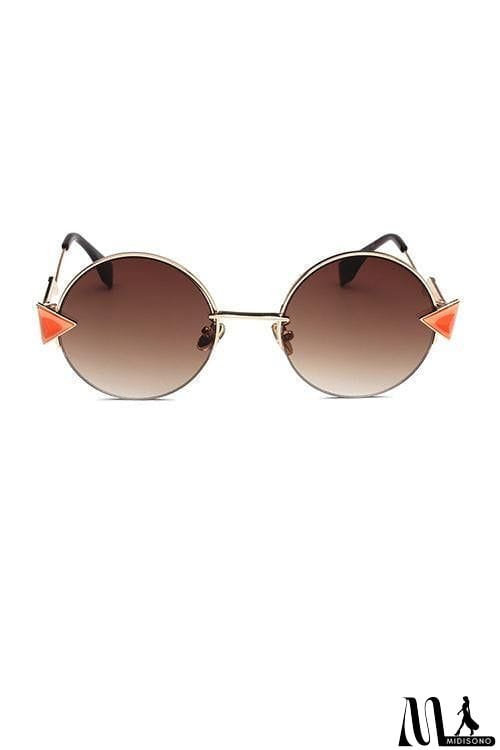 MidiSono - Oversized Round Sunglasses