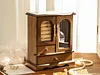Vintage Solid Wood Jewelry Storage Box