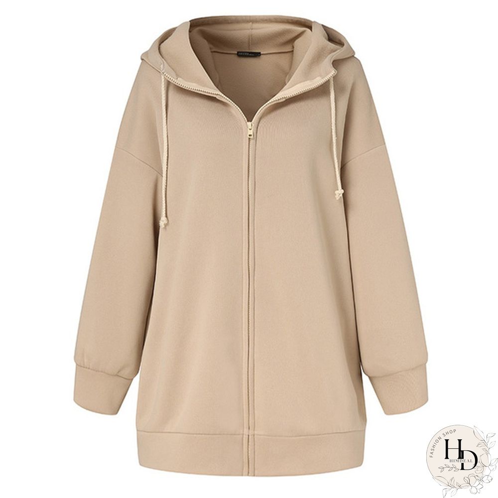 Women Winter Oversized Warm Casual Sweatshirt Tunic Coat Jackets Hoodie Cardigan Loose Outerwear