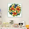 Flower - 9CT Partial Beaded Cross Stitch Kit(36x36cm)