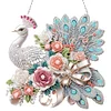 (US Local)Acrylic Special Shape Peacock 5D DIY Diamond Painting Dots Pendant for Window
