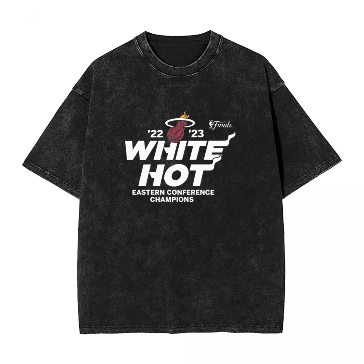 Miami Heat 2023 Eastern Conference Champions Spin Hometown Mantra Printed Vintage Men's Oversized T-Shirt