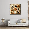 Patchwork Pumpkin Witch-11CT Stamped Cross Stitch 45*45cm/17.72*17.72in