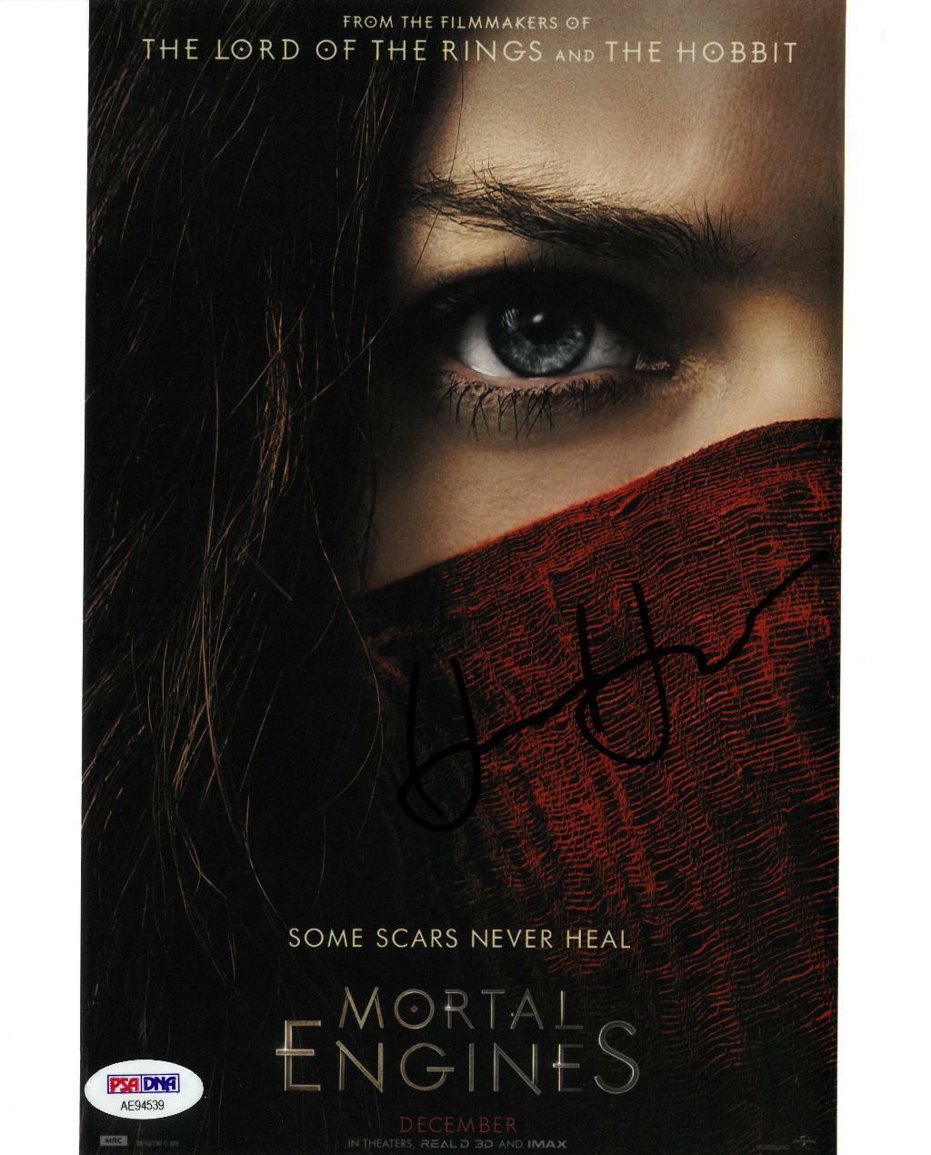 Hera Hilmar Signed Mortal Engines Autographed 8x10 Photo Poster painting PSA/DNA #AE94539