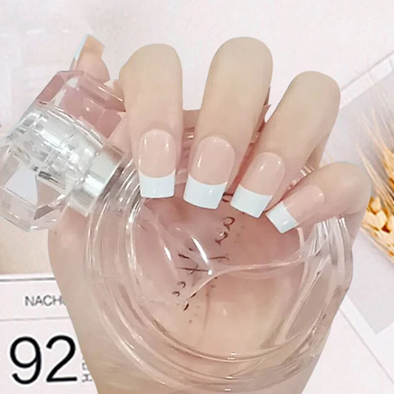 24pcs/set Acrylic Fake Nails Full Cover False Nail Art Tips 10 Sizes Fashion Designs With Nail Adhesive Sticker Coffin Nails-Nail Inspo