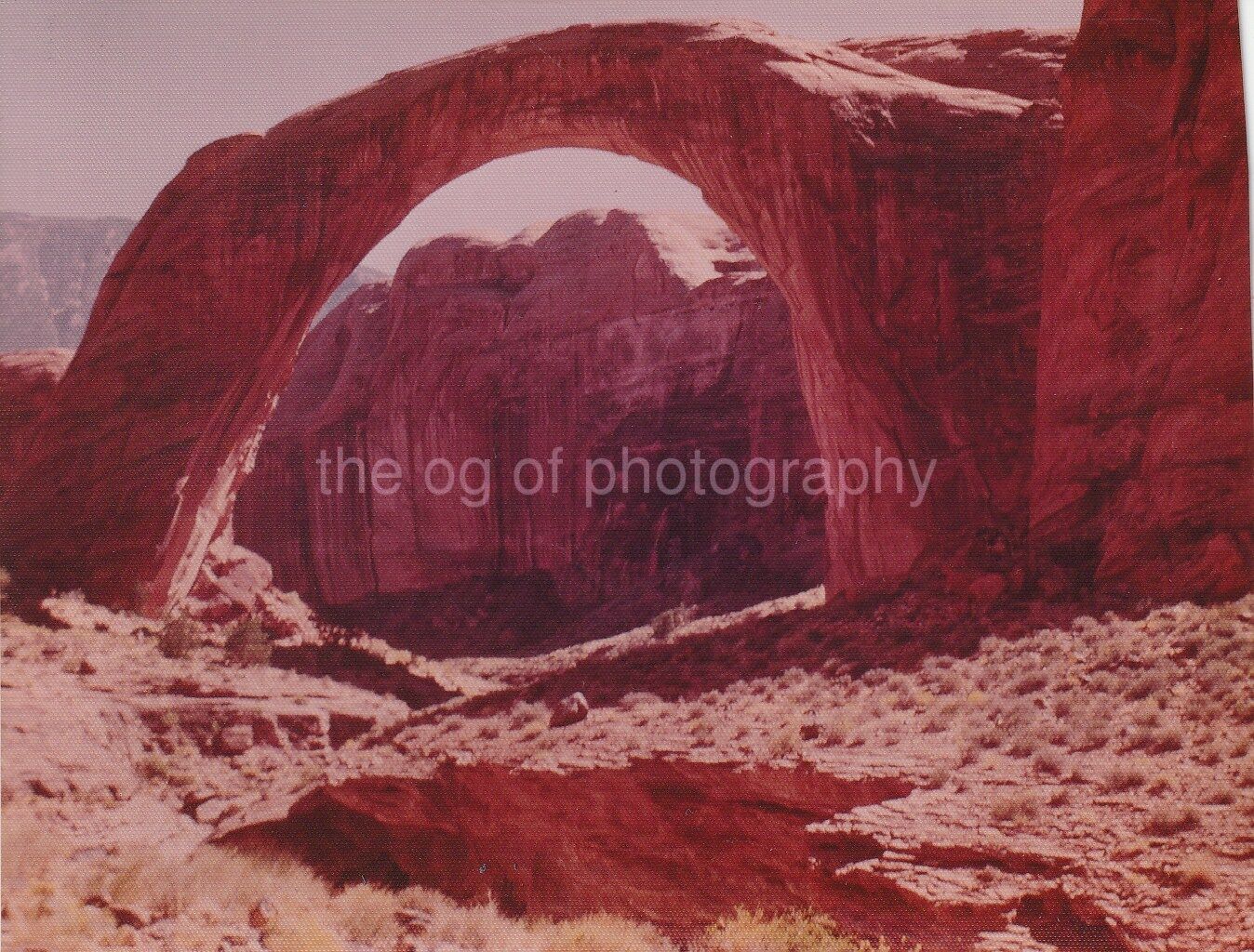 SOUTHWEST USA Rock Formation FOUND Photo Poster painting ColorOriginal 811 17 U