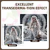 Snow Queen and Tiger Partial Drill Diamond Painting Kit 30x30cm Special Shaped Diamonds DIY Craft for Adults Beginners Home Decor