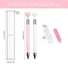 Stylo de peinture au diamant avec cire rechargeable stylo à cire pour diamant art ongle bricolage (d)