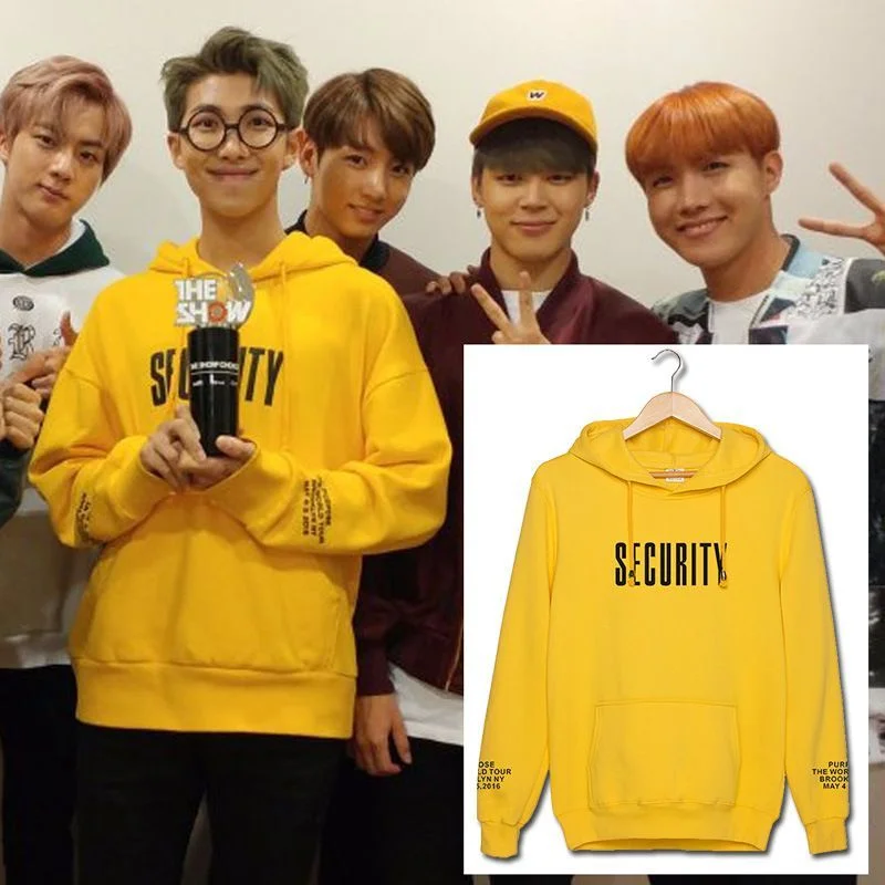 Security hoodie bts online