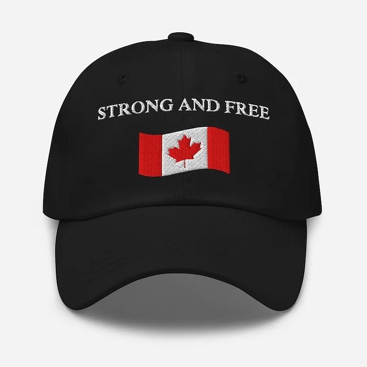 VChics Strong And Free Embroidery Baseball Cap
