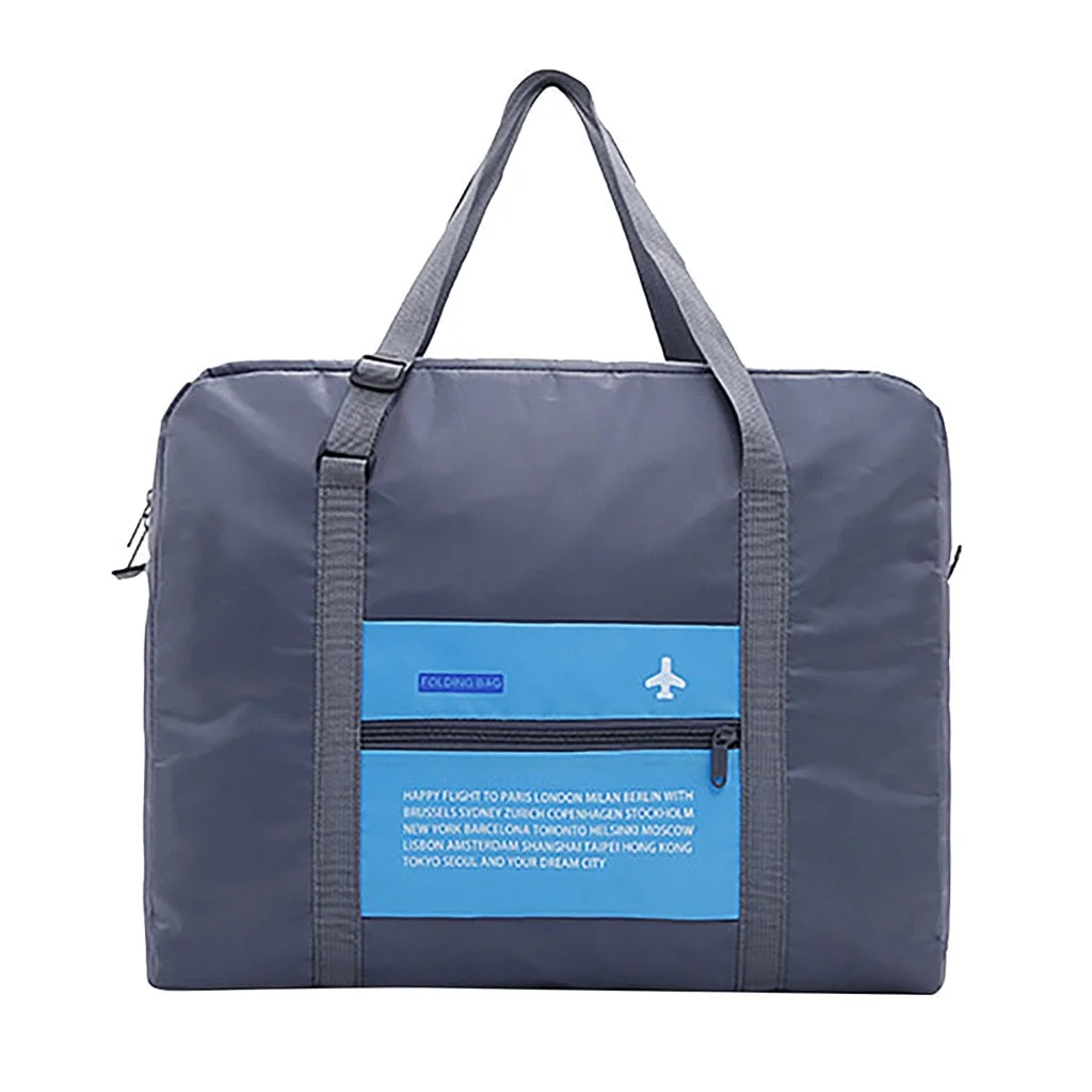 New 32L Large Capacity Travel Hand Luggage Bag Big Size Folding Carry-on Duffle bag Foldable Nylon Travel Bag Fashion Duffle Bag