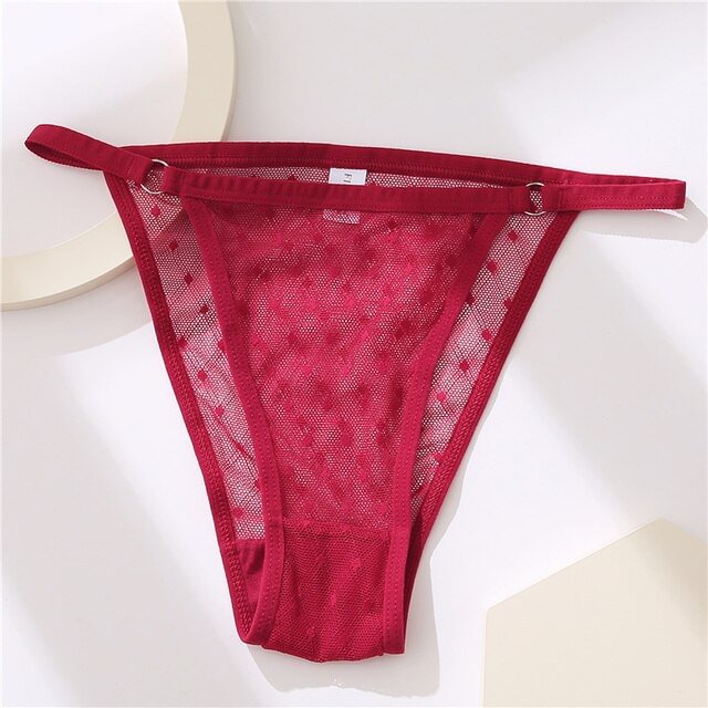 Sexy Transparent Female Underpants Women Mesh Briefs Panties Breathable Low Waist Lady Thongs Girls Intimates Lingerie M-2XL