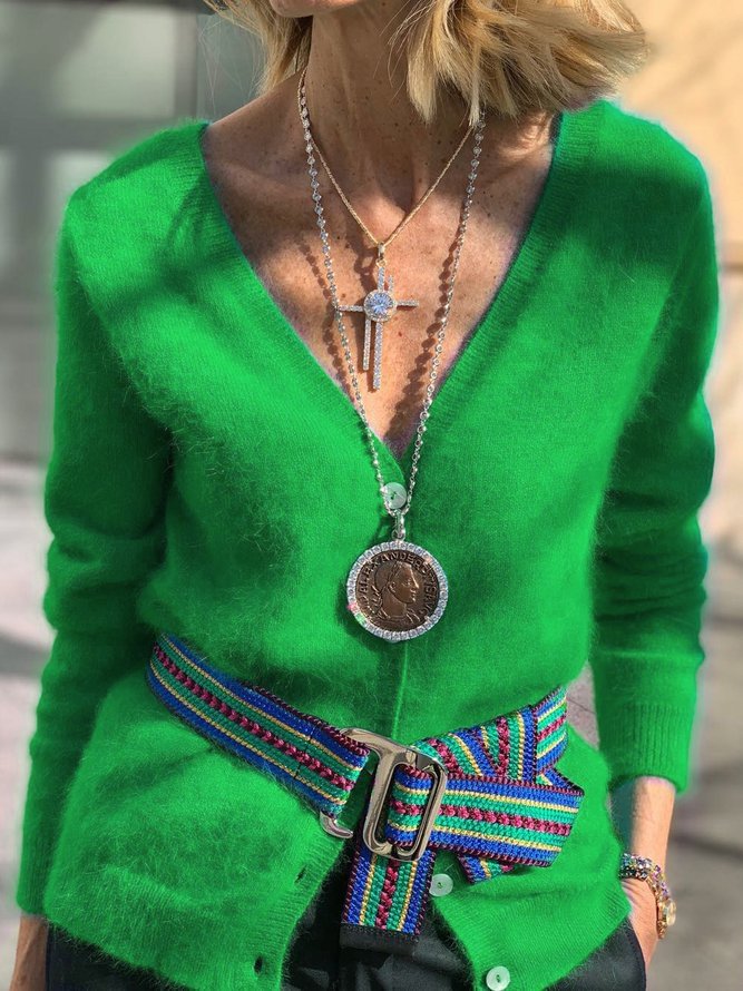 Long Sleeve Knitted Vintage Sweaters