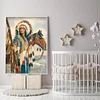 (5 Sizes) Indians Horse -Full Square Diamond Painting