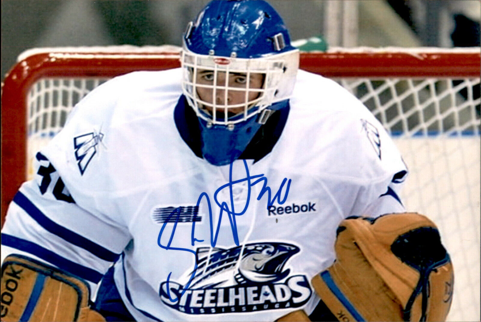 Spencer Martin SIGNED auto 4x6 Photo Poster painting MISSISSAUGA STEELHEADS / VANCOUVER CANUCKS