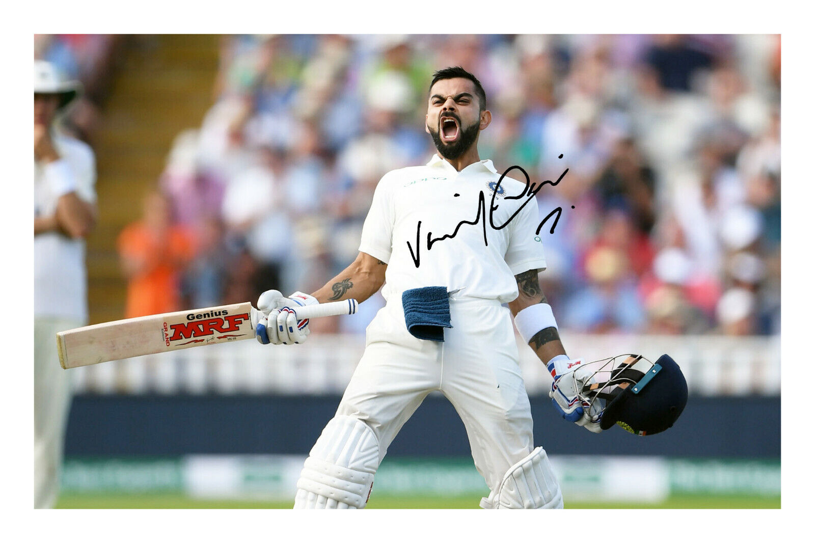 Virat Kohli A4 Signed Photo Poster painting Print Autograph Cricket India Indian Batsman Bowler