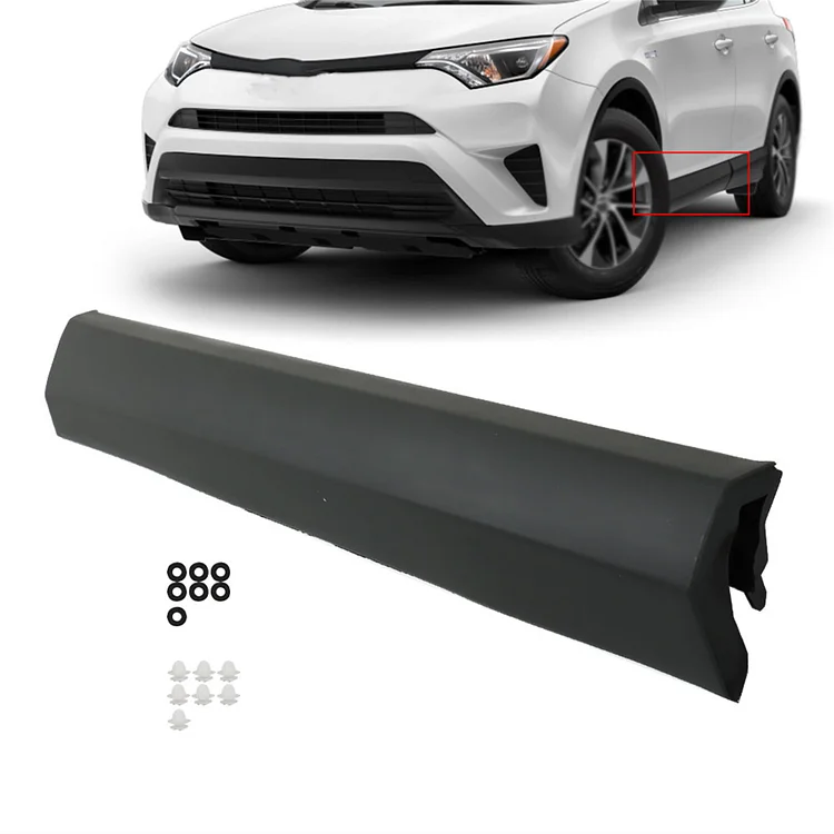 SEBLAFF Front Driver Side Lower Door Molding Trim Panel Strip Replacement for 2016-2018 Rav4 750740R040 TO1304107