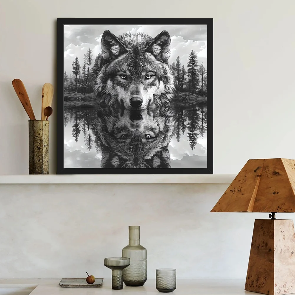 Diamond Painting - Full Round Drill - Wolf(Canvas|40*40cm)