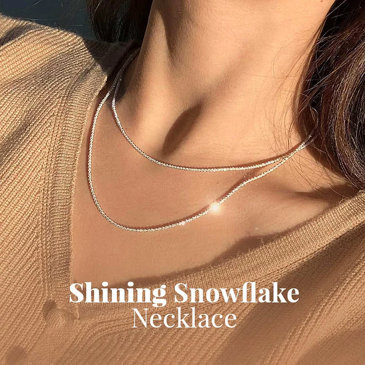 Shining Snowflake Necklace